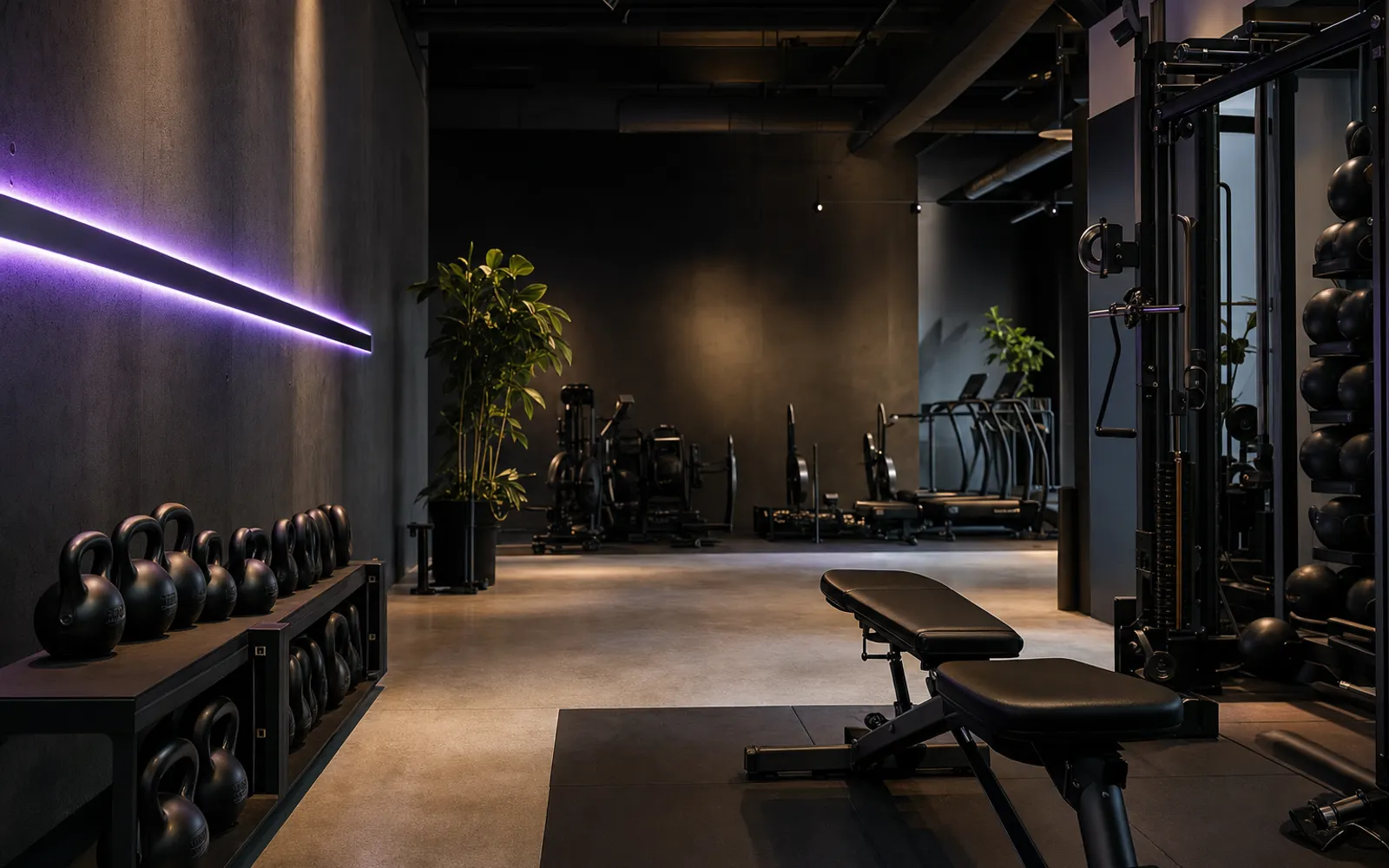 Concepto de web para gimnasio